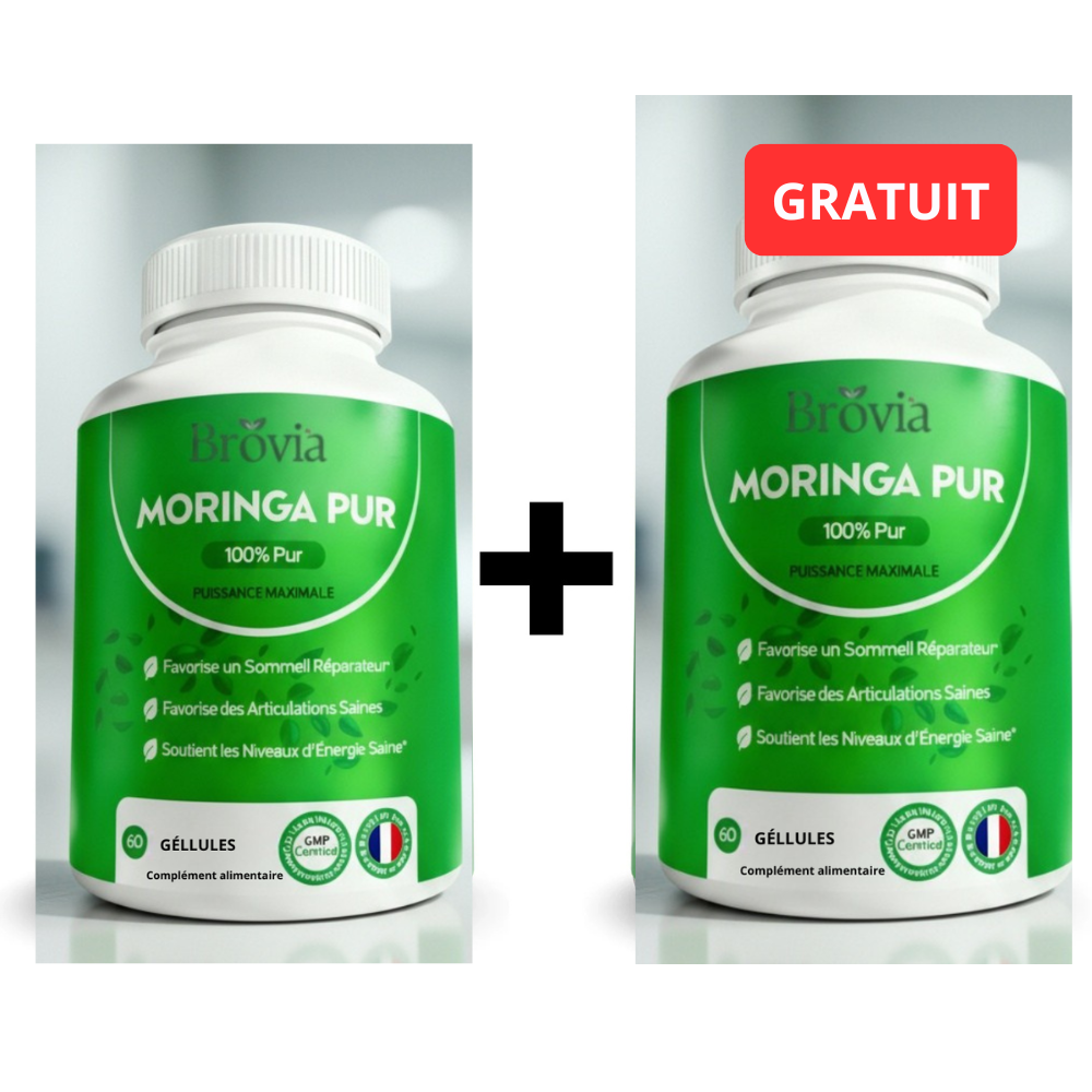 Gélules de Moringa – Croissance des Cheveux, Santé de la Peau et Soutien Énergétique